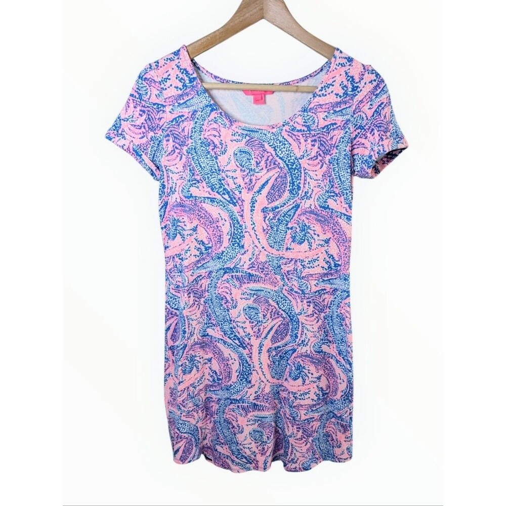 Lilly Pulitzer Tammy T-shirt Dress Maybe Gator XS